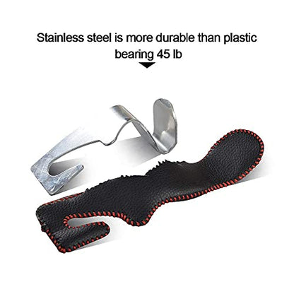 2 Pack Car Headrest Hooks (Black)