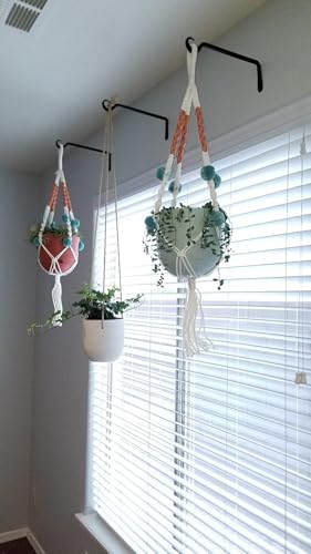 12" Plant Hangers 8 (Black / 12in-8-Black)