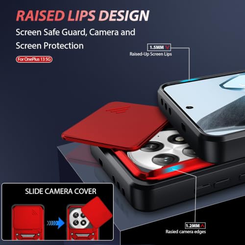 for OnePlus 13 5G Case (OnePlus 13 5G（6.82"） / Red)
