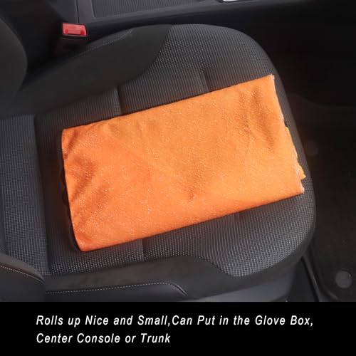 Car Seat Cover Protector Front Seats (2Pcs Front Seat Towel / Orange)