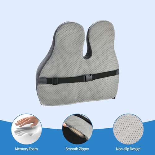 Lumbar Support Pillow for Office Chair (Gray-gel / Standart)