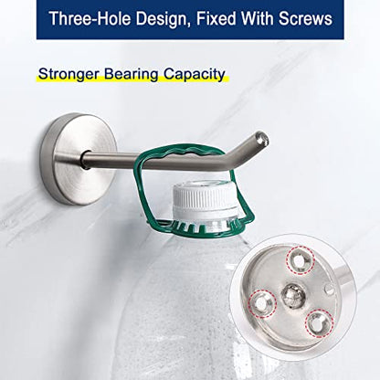 Coat Hooks Wall Mount Hooks for Hanging Hat Hurse Robe (Brushed Nickel / 4 Inch (Wall))