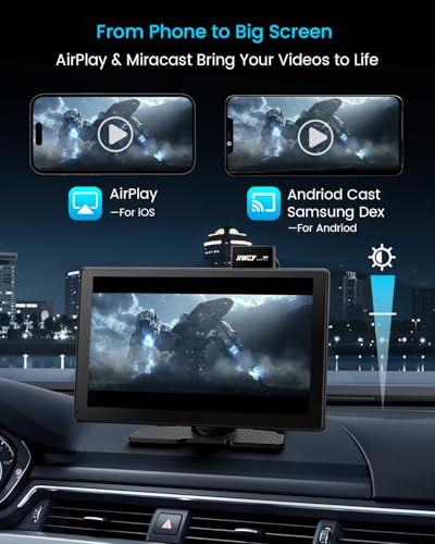 IK9 9" Wireless CarPlay & Android Auto Screen