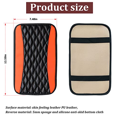 Car Center Console Pad (Orange)