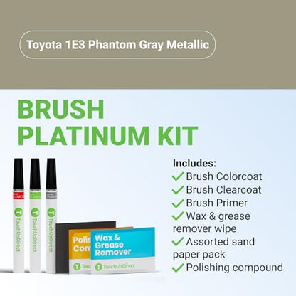 Car Paint Touch Up Brush Kit (Brush - Platinum Kit / Phantom Gray Metallic)