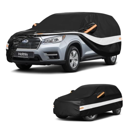 10 Layers SUV Car Cover Custom Fit for Subaru Ascent (Black Gray / Custom Fit for Subaru Ascent)
