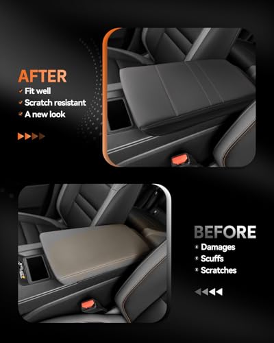 for 2024 2025 2026 Honda Prologue Center Console Cover Armrest Box Cover for Prologue (Honda Prologue Thin Black Leather)