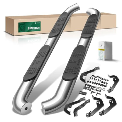 4 Inch Running Boards for Chevy & GMC (Crew Cab / 4 Inches)