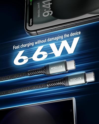 USB C to USB C Cable Coiled 3FT 2Pack (3FT - 2Pack / USB C to USB C / Black)