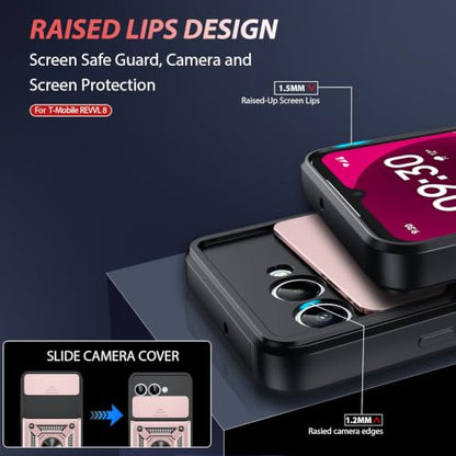 for T Mobile Revvl 8 Case (T-Mobile Revvl 8 (6.5") / Rose Gold)