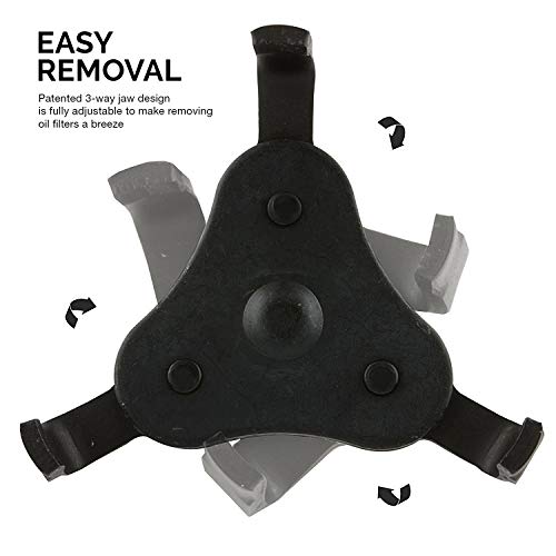 03421A Two Way Universal Adjustable Oil Filter Wrench (3-Jaw Oil Filter Wrench)