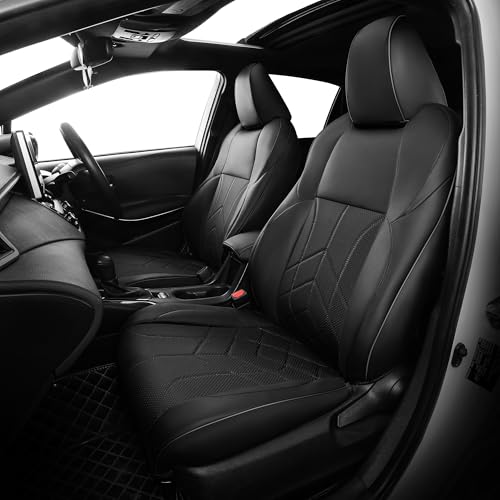for Toyota RAV4 Seat Covers 2019 2020 2021 2022 2023 2024 2025 RAV 4 Prime & Hybrid XLE LE Limited XLE Premium (Black / 2019-2025 Hybrid (LE/XLE/XLE Premium/Limited))