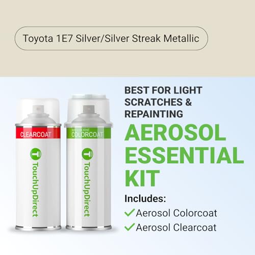 Car Paint Touch Up Spray Kit (Aerosol Spray - Essential Kit / Silver Streak Metallic)
