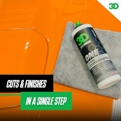 One Car Scratch & Swirl Remover Hybrid Rubbing Compound & Polish Buffing Compound for True Paint Correction 16oz Made in USA (16oz.)