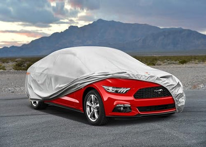 6 Layers Waterproof Car Cover for Ford Mustang (LM-Silver / 28. Custom Fit Ford Mustang)