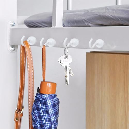 Magnetic Hooks 50LB+ Heavy Duty Magnet Hook for Cruise Cabins (White / 4Pack-40LB)