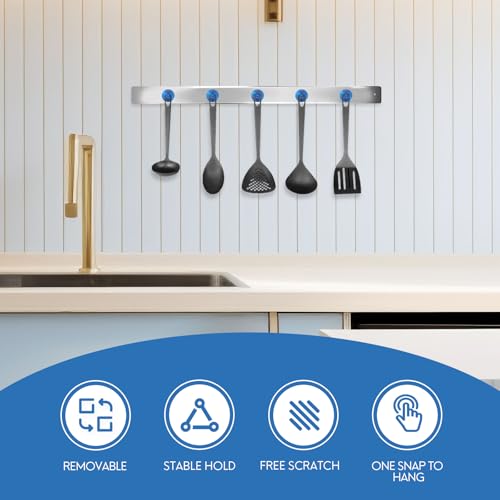 Magnetic Hooks Steel Tube Design for Cruise (Navyblue / 80lb Magnetic Hooks)