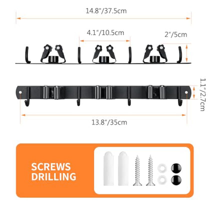 2 Pack Broom Hanger and Mop Holder (3R4H / 2 Pack)