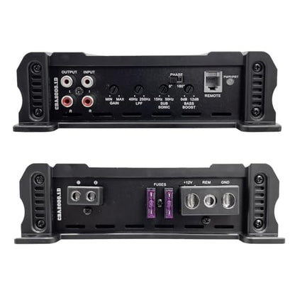 CBA2000.1D Monoblock Class D Amp & COKIT4 4GA Wiring Kit Bundle (GREY / 1-Ch 2000W + Amp Kit)