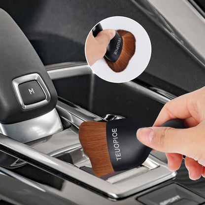 Car Detailing Brush for Interior Dusting and Air Vents (Bronze)