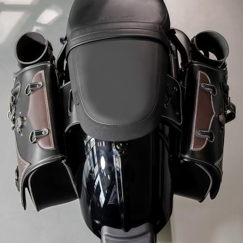 Motorcycle Saddlebags (Brown-1)