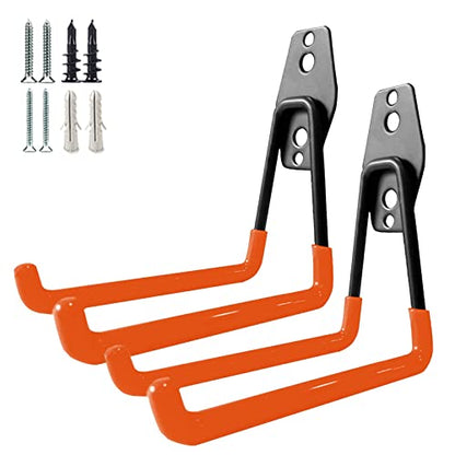 Garage Storage Utility Hooks (Orange)