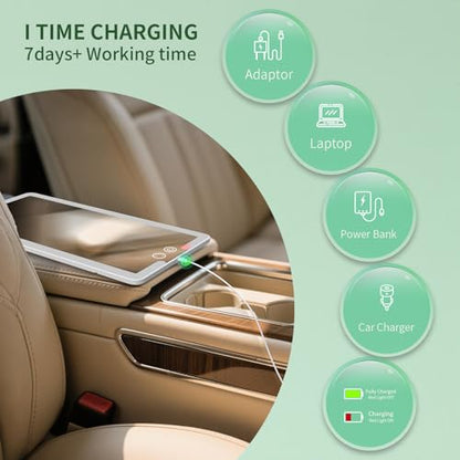 2PCS Car Visor Vanity Mirror with Lights (White / (2pcs))