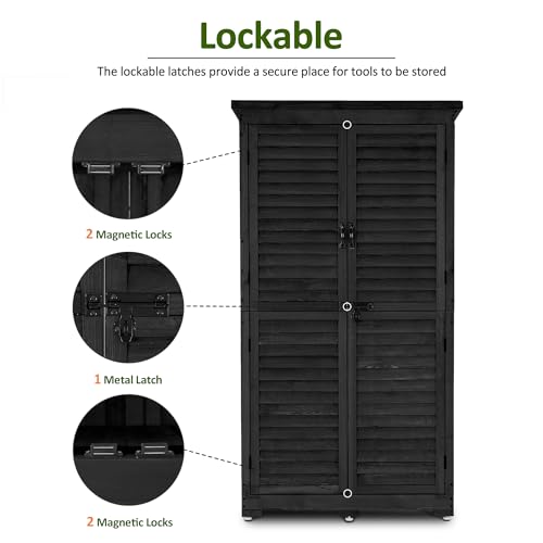 Outdoor Storage Cabinet (Black)