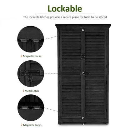 Outdoor Storage Cabinet (Black)