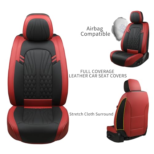 Car Seat Covers (Red /Front Pair)