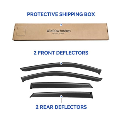 Window Visors Rain Guards for 2017 (2017-2026 Mazda CX-5)