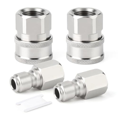 2PCS 304 Stainless Steel 3 (3/8"FNPT)
