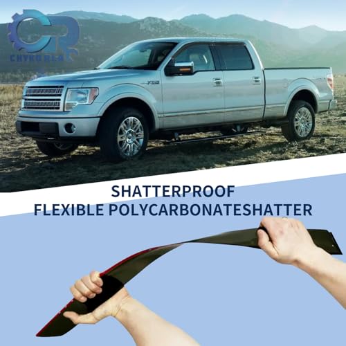 Rain Guards Window Visors Fit for 2009 (For 2009-2014 F150 SuperCrew)