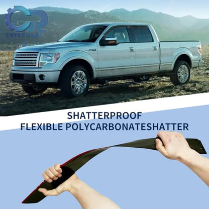 Rain Guards Window Visors Fit for 2009 (For 2009-2014 F150 SuperCrew)