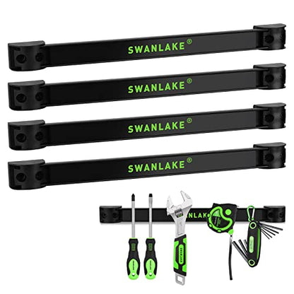 4 Piece 12" Magnetic Tool Holder Storage Organizer (Magnetic 12" 4-Piece Black)