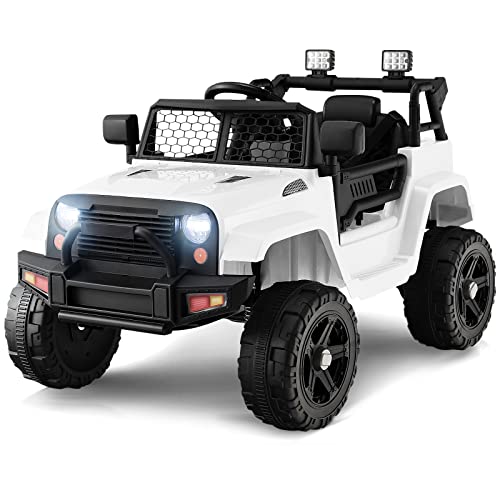 Kids Ride On Truck (White)