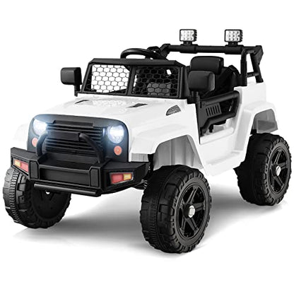 Kids Ride On Truck (White)