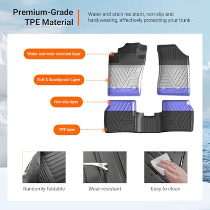 Floor Mats Cargo Mat Compatible with 2017