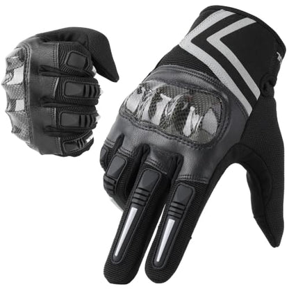 Lightweight Motorcycle Gloves for Men Touchscreen Summer (Black / Small)