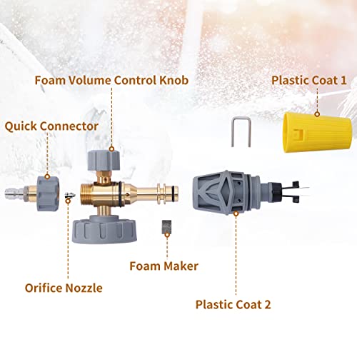 Foam Cannon for Pressure Washer (Yellow)