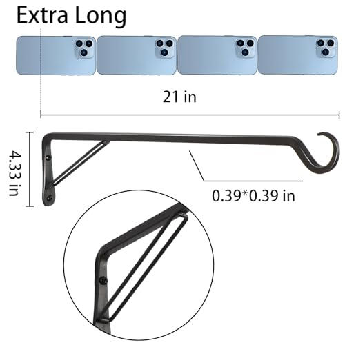 2 Pack Extra Long 21 Inch Heavy (Black / 21in-2-Black)