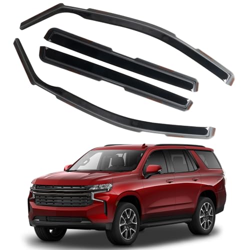 in Channel Rain Guards Fit for Chevrolet Chevy Suburban 2021 (Fit for 2021-2026 Suburban)
