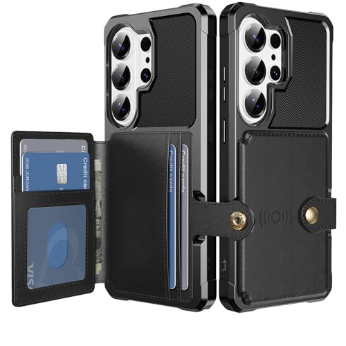 For Samsung Galaxy S26 Ultra Card Holder Case (Black / Galaxy S26 Ultra)