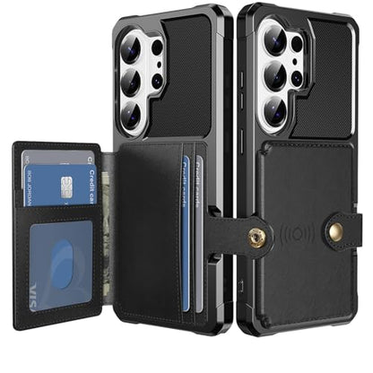 For Samsung Galaxy S26 Ultra Card Holder Case (Black / Galaxy S26 Ultra)