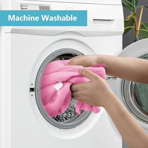 50PK Microfiber Cleaning Cloth (Pink)