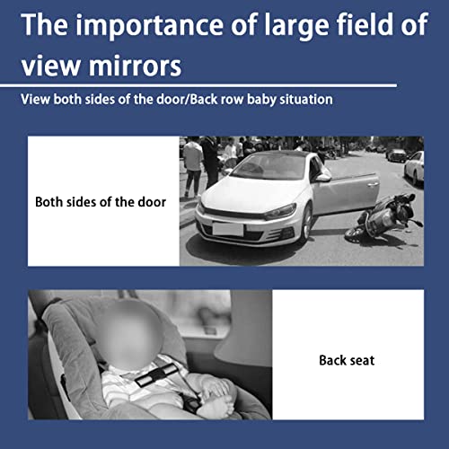 12 Inch Panoramic Car Rearview Mirror (Irregular White)