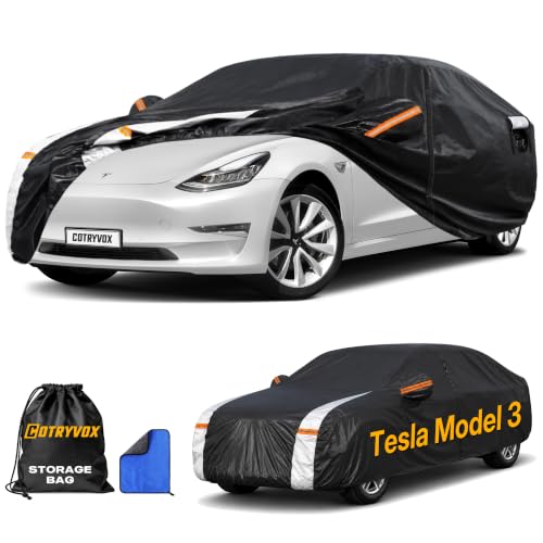 Multi Layer Custom Fit Car Cover for Tesla Model 3 (Custom fit Tesla Model 3 / Sedan car cover)
