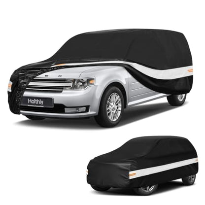 10 Layers Mini Van Car Cover Custom Fit for Ford Flex (Black Gray / Custom Fit for Ford Flex)