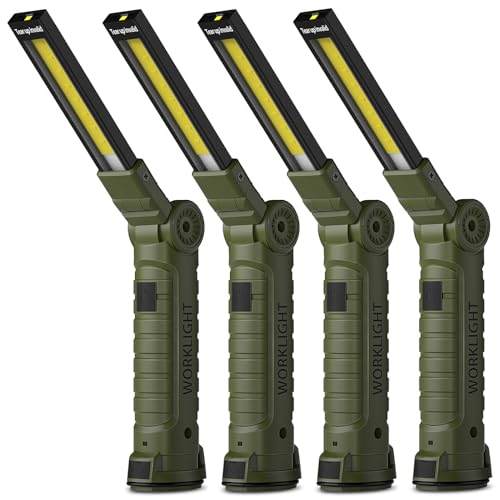 Rechargeable LED Work Light (4 Pack / Green)