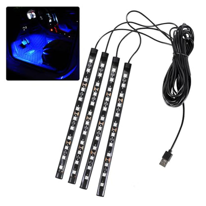Car LED Strip Light (48 LED,USB / blue)